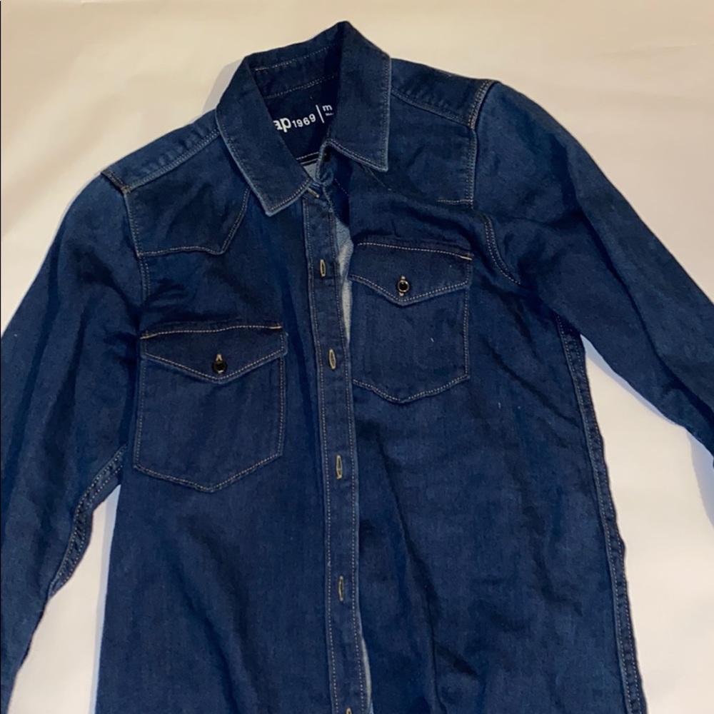 Denim Button Up Dress